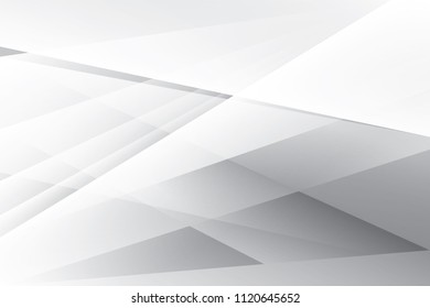 Abstract geometric white and gray color background. Vector, illustration.