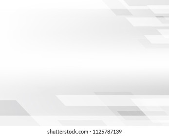 Abstract geometric white and gray color background, vector illustration.