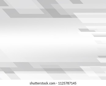 Abstract geometric white and gray color background, vector illustration.