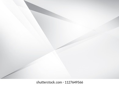 Abstract geometric white and gray color background. Vector, illustration.