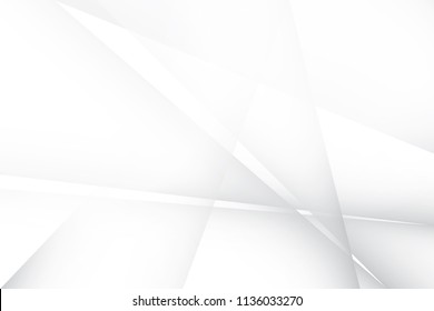 Abstract geometric white and gray color background. Vector, illustration.