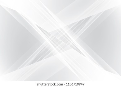 Abstract geometric white and gray color background. Vector, illustration.