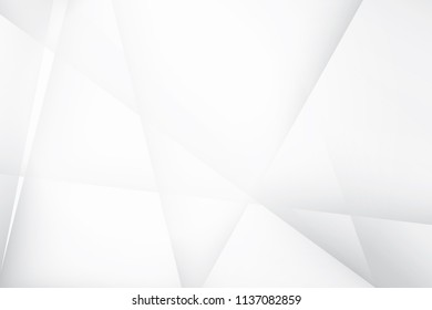 Abstract geometric white and gray color background. Vector, illustration.