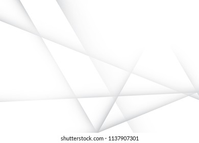 Abstract geometric white and gray color background. Vector, illustration.