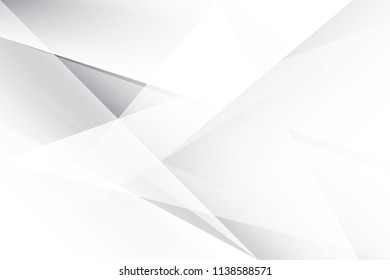 Abstract geometric white and gray color background. Vector, illustration.