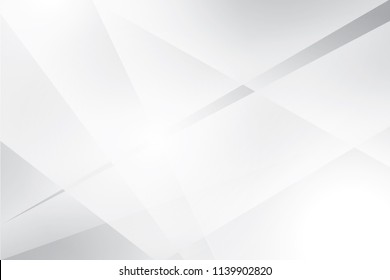 Abstract geometric white and gray color background. Vector, illustration.