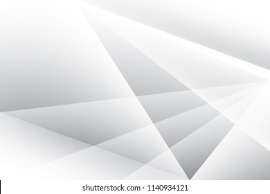 Abstract geometric white and gray color background. Vector, illustration.