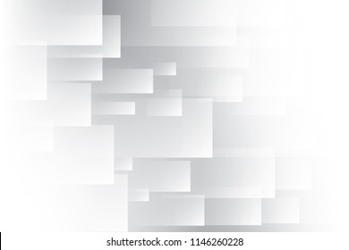 Abstract geometric white and gray color background. Vector, illustration.