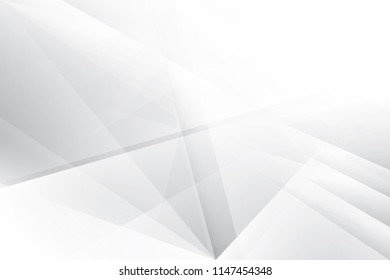 Abstract Geometric White Gray Color Background Stock Vector (Royalty ...