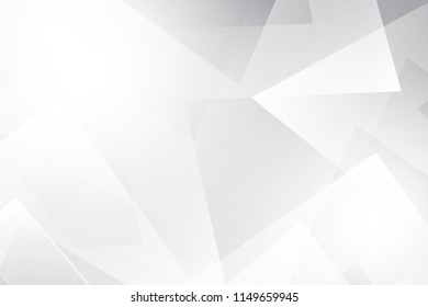 Abstract geometric white and gray color background. Vector, illustration.