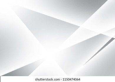 Abstract geometric white and gray color background. Vector, illustration.