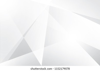 Abstract geometric white and gray color background. Vector, illustration.