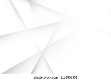 Abstract geometric white and gray color background. Vector, illustration.