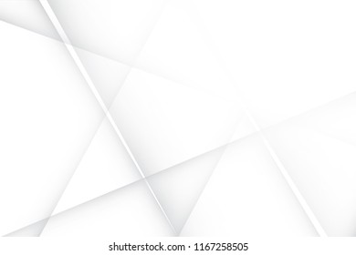 Abstract geometric white and gray color background. Vector, illustration.