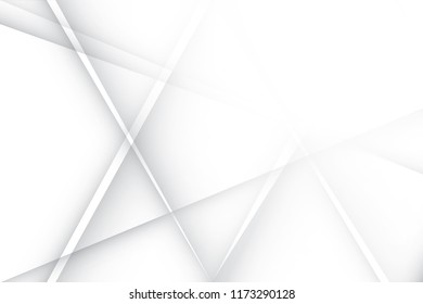 Abstract geometric white and gray color background. Vector, illustration.