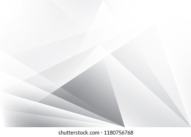 Abstract geometric white and gray color background. Vector, illustration.