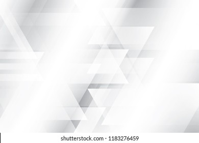Abstract geometric white and gray color background. Vector, illustration.