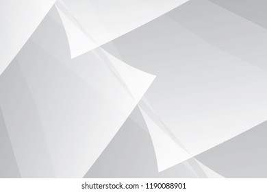Abstract geometric white and gray color background. Vector, illustration.