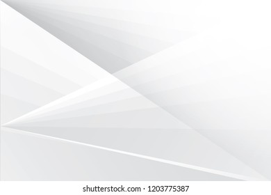 Abstract geometric white and gray color background. Vector, illustration.