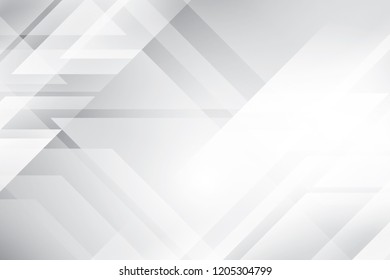 Abstract geometric white and gray color background. Vector, illustration.