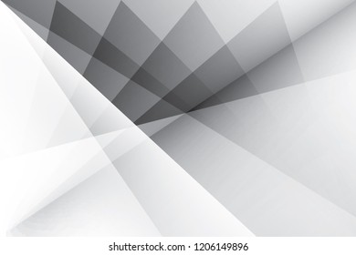 Abstract geometric white and gray color background. Vector, illustration.