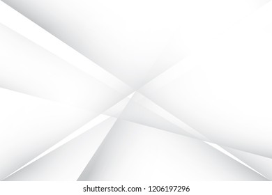 Abstract geometric white and gray color background. Vector, illustration.