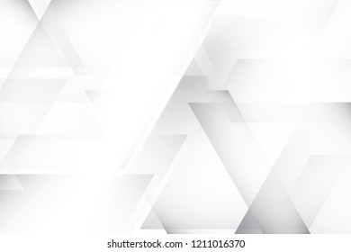 Abstract geometric white and gray color background. Vector, illustration.
