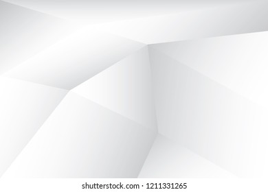 Abstract geometric white and gray color background. Vector, illustration.
