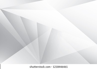 Abstract geometric white and gray color background. Vector, illustration.