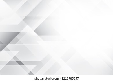 Abstract geometric white and gray color background. Vector, illustration.