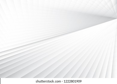 Abstract geometric white and gray color background. Vector, illustration.