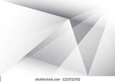 Abstract geometric white and gray color background. Vector, illustration.