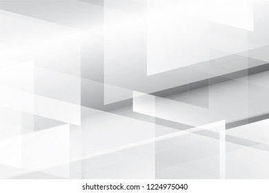 Abstract geometric white and gray color background. Vector, illustration.