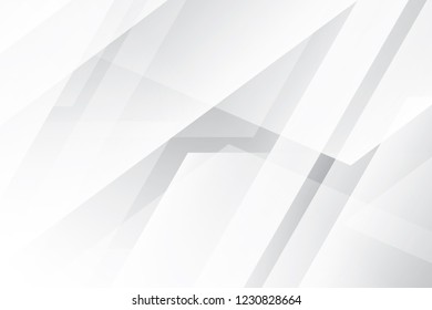 Abstract geometric white and gray color background. Vector, illustration.
