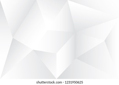 Abstract geometric white and gray color background. Vector, illustration.