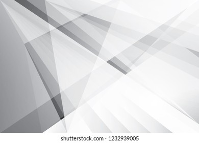 Abstract geometric white and gray color background. Vector, illustration.