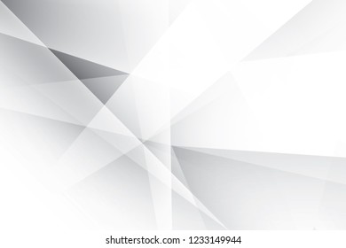 Abstract geometric white and gray color background. Vector, illustration.