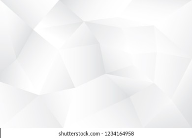 Abstract geometric white and gray color background. Vector, illustration.