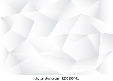 Abstract geometric white and gray color background. Vector, illustration.