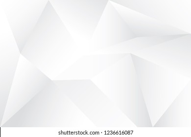 Abstract geometric white and gray color background. Vector, illustration.