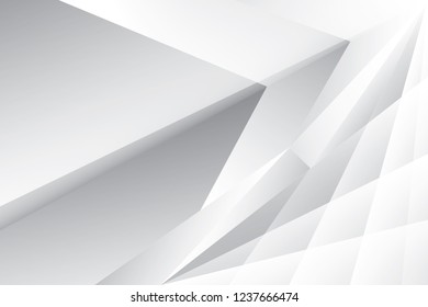 Abstract geometric white and gray color background. Vector, illustration.
