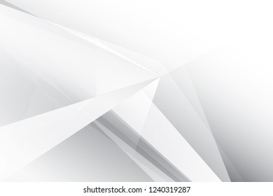 Abstract geometric white and gray color background. Vector, illustration.