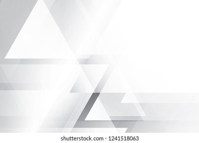 Abstract geometric white and gray color background. Vector, illustration.