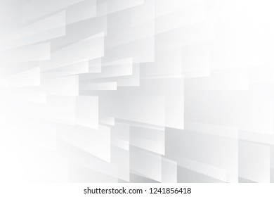 Abstract geometric white and gray color background. Vector, illustration.