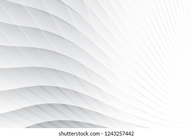 Abstract geometric white and gray color background. Vector, illustration.