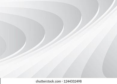 Abstract geometric white and gray color background. Vector, illustration.