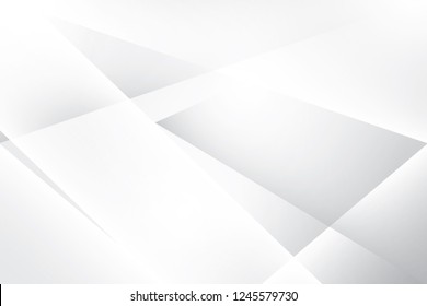 Abstract geometric white and gray color background. Vector, illustration.