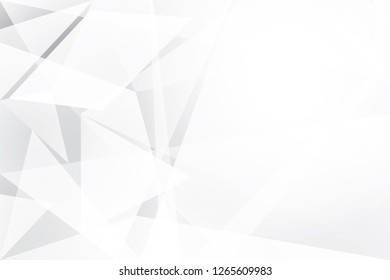 Abstract geometric white and gray color background. Vector, illustration.