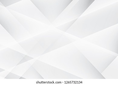 Abstract geometric white and gray color background. Vector, illustration.