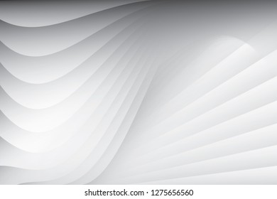 Abstract geometric white and gray color background. Vector, illustration.